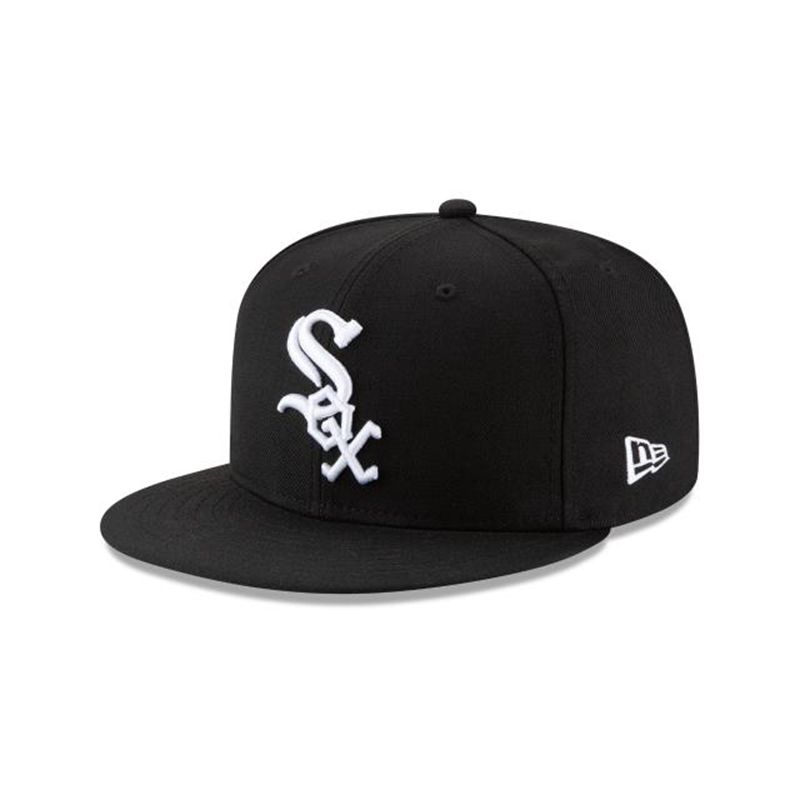 MLB Chicago White Sox Wool 59Fifty Fitted (LLP9885) - Black New Era Caps